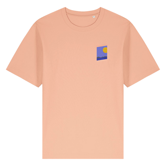 'The Programme' Embroidered Peach T-Shirt
